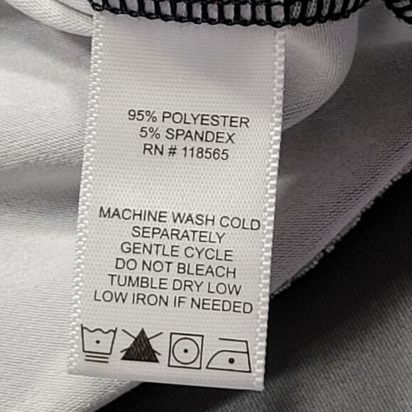 Kate Mallory Black Shirt Stretch Trendy Cottage Floral Sleeveless Women's Size L - Picture 4 of 7